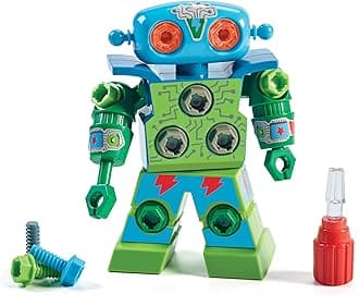 Learning Resources Design and Drill Robot, Ages 3+, Kids Construction Toy, STEM Building and Fine Motor Skills