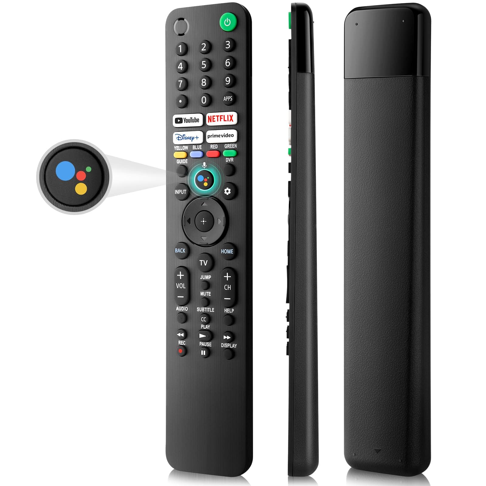 Replacement for Sony-TV-Voice-Remote-Control, Compatible with Sony Bravia XR/XBR/KD Series 4K/8K LED OLED Google/Android Smart TVs (1 Year Warranty)