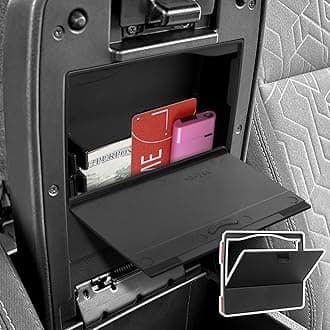 YOJOJOCO Center Console Hidden Box Organizer Compatible with Toyota 2016-2020 2021 2022 2023 Tacoma Accessories ABS Material Secret Compartment