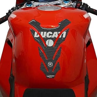 labelbike - 3D Sticker Motorcycle Tank Pad Protection and Decoration in Resin Compatible with Ducati