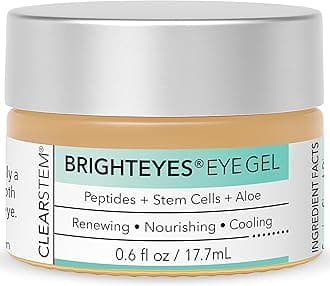 BRIGHTEYES - Eye Gel - Nourishing Eye Cream - Lip Renewal - Cooling Gel - Stem Cells Blend - Peptides, Collagen, Aloe Vera - Gluten Free - Beauty, Self Care, Skin Care - 0.6 fl oz
