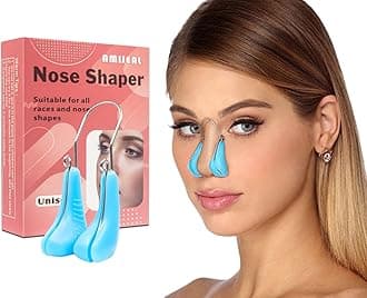 AMIJEAL Nose Shaper Clip - Up Lifting Clip, Pain-Free Soft Silicone Nose Slimming Device, Bridge Straightener Corrector Beauty Tool