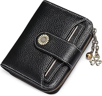 SENDEFN Women's Bifold Wallet, Genuine Leather, Popular, Fashionable, Good Texture, RFID & Magnetic Skimming Prevention (with Coin Purse)