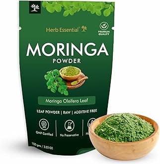 Herb Essential 100% Natural Moringa Powder – 100g | Rich in Vitamins & Antioxidants | Supports Immunity, Energy & Skin Health | Vegan & Chemical-Free