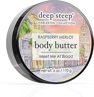 Deep Steep Body Butter, 6 oz – Rich Moisturizer with Ceramides, Coconut Oil, Argan Oil & Aloe Vera – Vegan, Clean Beauty, Smooth & Hydrated Skin (6 Ounces, Raspberry Merlot)