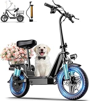 Electric Scooter Adults, 1300W Peak Motor, Electric Scooter with Seat, 48V 13Ah Battery, 14" Tires, 35 Miles Range, 20 MPH, 330 LBS Load, Dual Braking,UL 2272