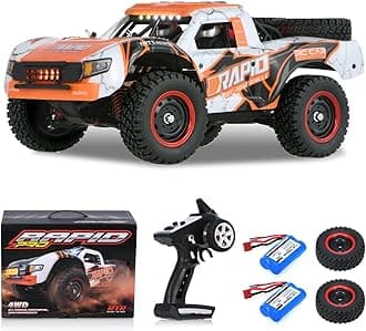 GoolRC 1:14 Brushless RC Trucks, 70 KMH High Speed 4WD RTR Fast RC Cars All Terrain, 2024 New Upgrade Electric Off-Road Remote Control Truck with 2 Batteries, Vehicle Car Toys Gifts