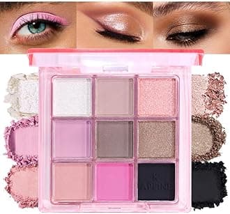 9 Color Eyeshadow Palette Makeup, Neutral Nude Matte Eye shadow & Shimmer Eyeshadow,Long Lasting Waterproof Eye shadow Makeup Palette for Women 01#