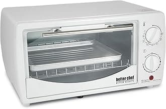 Better Chef 0.32 Cubic Foot Toaster Oven Broiler Color: White
