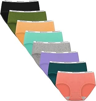 Girls Panties Big Kids Cotton Underwear for Teens Briefs Pack of 8