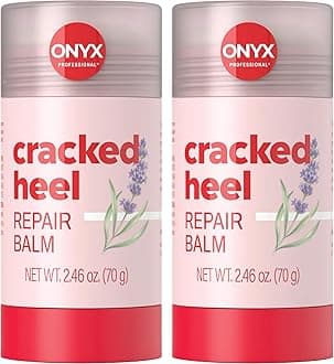 Onyx Professional Cracked Heel Repair Balm Stick for Dry Cracked Feet Treatment, Lavender Scent, 2 pack - Moisturizing Foot Balm, Rolls On, Cracked Heel Treatment