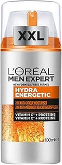 L'Oreal Men Expert Hydra Energetic Anti-Fatigue Moisturiser for Men 100 ml (Packaging may vary)