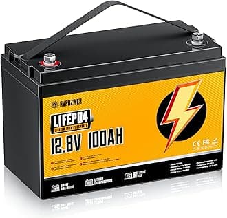 12V 100Ah LiFePO4 Battery, Built-in 120A BMS, 15000 Deep Cycles, Group 31, Lightweight Lithium Iron Phosphate Battery for Home Energy, RV, Trolling Motor, Marine, Solar, Off-Grid