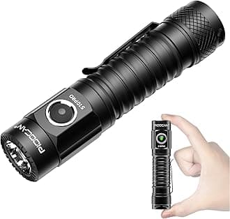 Rechargeable Flashlights 2500 High Lumens,Pocket Flashlight Small Powerful with Clip and Magnetic Base,IPX8 Waterproof 4 Modes for Home,Outdoor,Gift,Tools