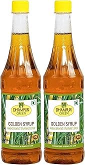Dhampure Speciality Golden Syrup, 1600Ml (2X800Ml) | Invert Sugar Syrup | Pancake Breakfast | Baking Syrup
