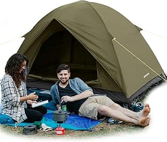 Tent, 2-4 Man Tents for Camping, 4 Seasons Waterproof & Windproof Dome Tent, Ultralight, Easy Setup for Outdoor, Backpacking, Hiking, Camping, Garden