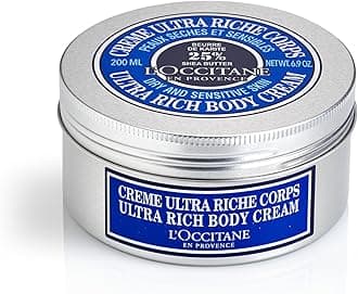 L'OCCITANE Shea Butter Ultra Rich Body Cream 200ml | Enriched with 25% Shea Butter | Vegan & 97% Readily Biodegradable | Clean & Luxury Beauty Bodycare for All Skin Types