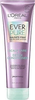 L'OREAL PARIS MENTHOL Ever Sulfate-Free Conditioner for All Hair Types (Everpure Scalp Care + Detox), 250 Millilitres
