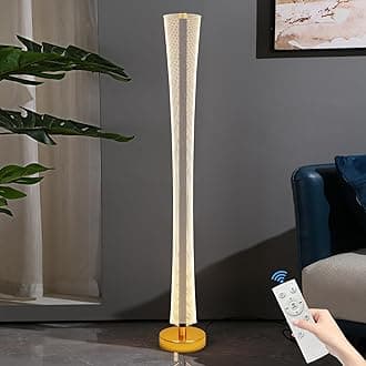 Mikeru 61" Floor Lamp for Bedroom with Remote Control, Dimmable Color Temperature, On/Off Foot Switch, Starry Sky Pattern - Modern Tall Lamp for Office, Classroom