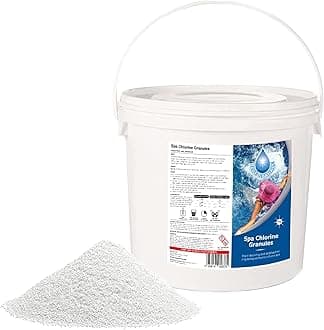 5 Kg STABILISED Chlorine Granules for Hot Tub Spa and Swimming Pool Water Treatment for Rapid Disinfecting and Cleaning