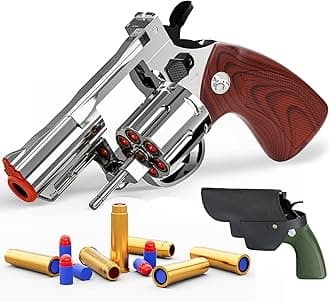 Revolver Toy Gun & Holster Set - EVA Foam Soft Bullets Play Sniper Pistol Cap...