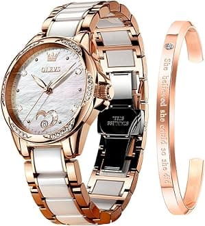 Mens Watches Automatic Original Mechanical Movement Slef-Wind Six-pin Luxury Stainless Steel Waterproof HD Luminous Day-Date-Month Big Face Wrist Watch Gift