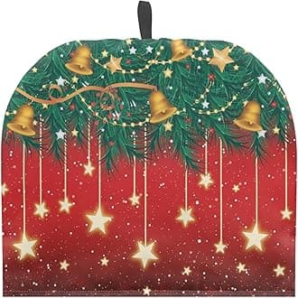 Christmas Ball Bell Tree Tea Cosy Tea Pot Cozies Decorative Accessories for Teapots Dome Shaped Kitchen Home Table Decorative Breakfast Warmer Dust Proof Teapot Cozies