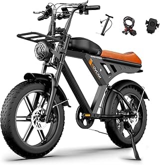 MOVCAN V30 Series Electric Bike for Adults 3000W/1500W/1000W Motor 20" Fat Tire Ebike,37.5MPH/32MPH/28MPH 120/70 Miles,48V 40Ah/31.2/15.6 AH Battery Hydraulic Disc Brake Electric Motorcycle Bike