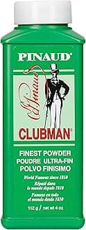 Clubman Pinaud Finest Powder, White, Skin Soothing, 4 oz