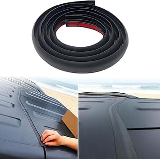 2 Pack Hard Top Rubber Seal Kit, Roof Flow Seal Strip for 2007-2025 Wrangler JK JKU JL JLU and Gladiator JT, for Noise Reduction, Weather Stripping, Dustproof Rubber Sealing Strip