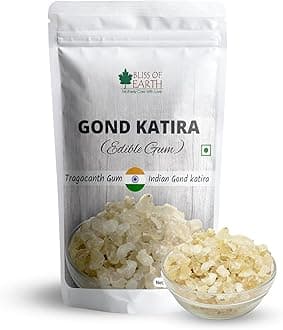 Bliss of Earth Gond Katira 1kg Pure Organic Edible Gum Tragacanth Gum Gond for Laddu Making & Sweets