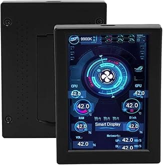 Anandue 3.5 IPS USB Mini Screen CPU RAM Data Monitor - PC Sensor Panel for Computer Case (Black)