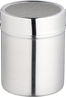 KitchenCraft Stainless Steel Fine-Mesh Flour Sifter / Icing Sugar Shaker, 9.1 x 7.3cm, Silver