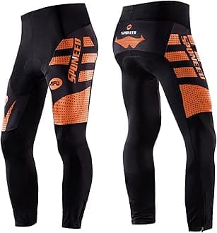 Cycling Pants for Men Road Bike Compression Tights Winter Biking Bottoms with Padding UV Proof