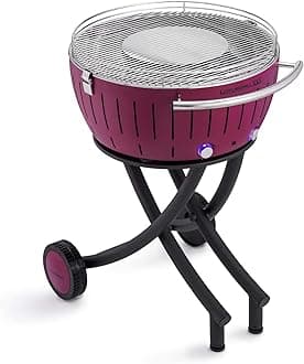 Barbecue Smokeless Grill Bundle with Grill Stand for Safe, Fun and Fast Grilling