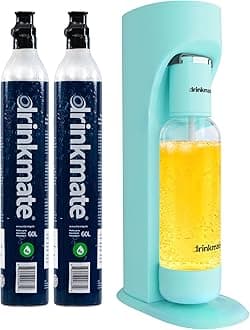 Drinkmate OmniFizz Sparkling Water and Soda Maker, Carbonates Any Drink Not Just Water, Fizzy Drink Maker, Water Carbonator, Sparkling Water Machine