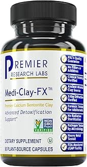 Premier Research Labs Medi-Clay-FX, 90 Plant-Source Capsules for Advanced Detoxification Support