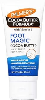 Cocoa Butter Formula Foot Magic Moisturizing Cream with Vitamin E -Softens & Soothes Feet-Deeply Moisturizes Rough & Dry Skin-Improves Textures,Irritation,Scars & Marks-Apply Daily-60gm