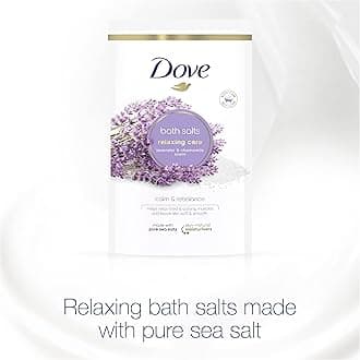 Dove Lavender & Chamomile Relaxing Care with skin-natural moisturisers Bath Salts relaxing your mind & body, leaving your skin smooth & soft 900 g (Pack of 3)