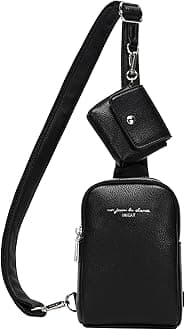INICATCrossbody Bags for Women Fashion Chest Bag for Travel(Black)