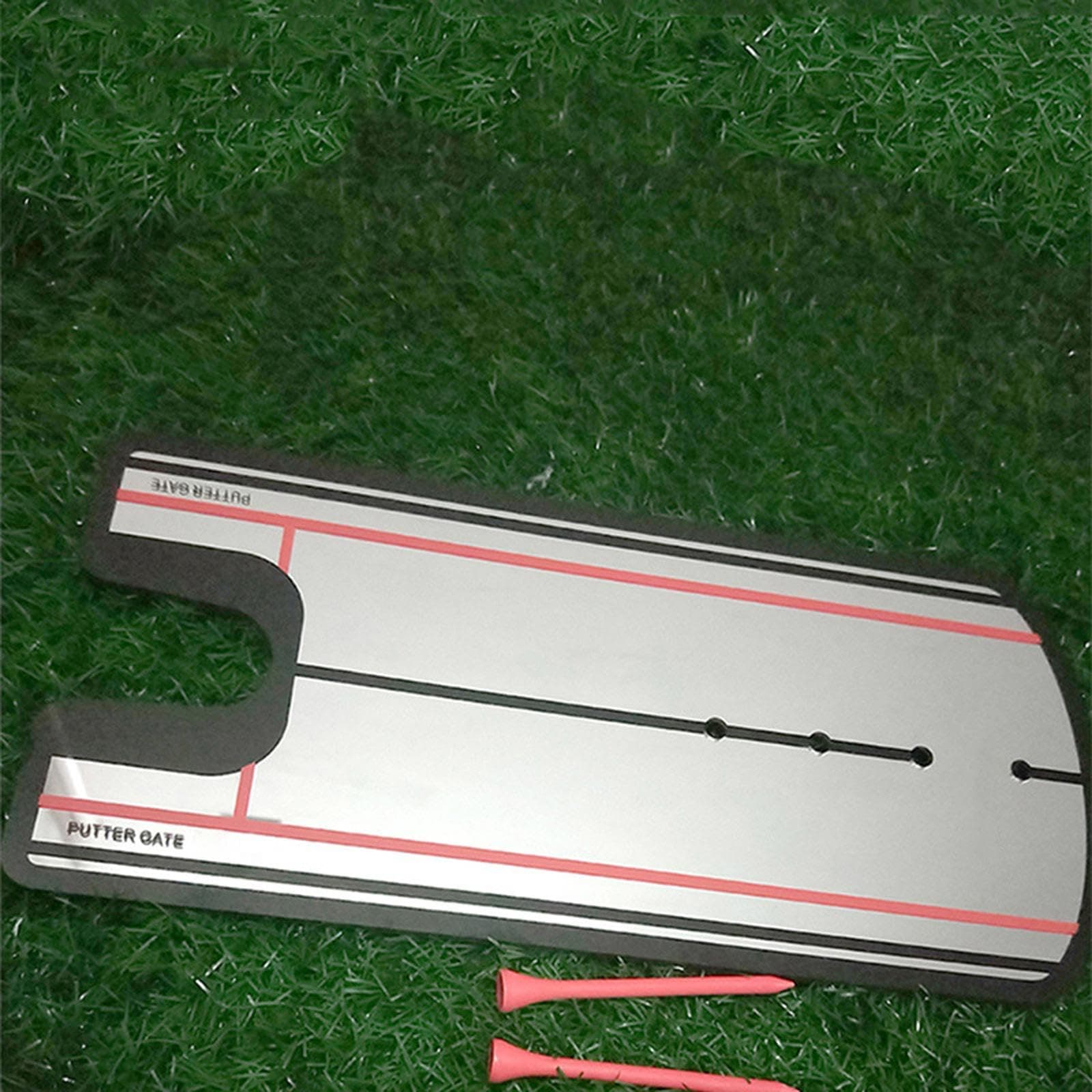 UJEAVETTE Golf Putting Eyeline Mirror Alignment Training Aid Putter Swing line Trainer