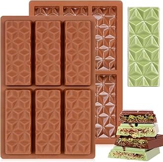 Pyramid-Shaped Silicone Chocolate Molds – Non-Stick, Flexible, and Easy to Use for Homemade Chocolates, Candies, and Desserts - Set of 2