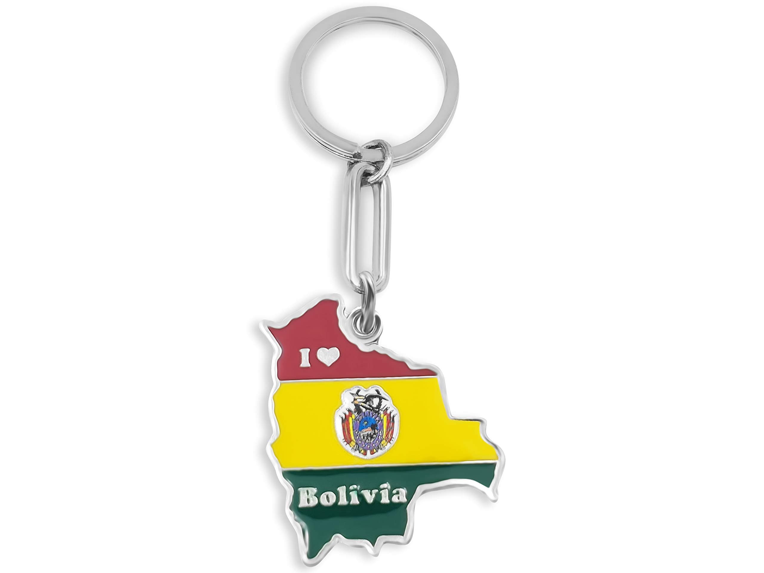 flagsandsouvenirs Keychain BOLIVIA MAP