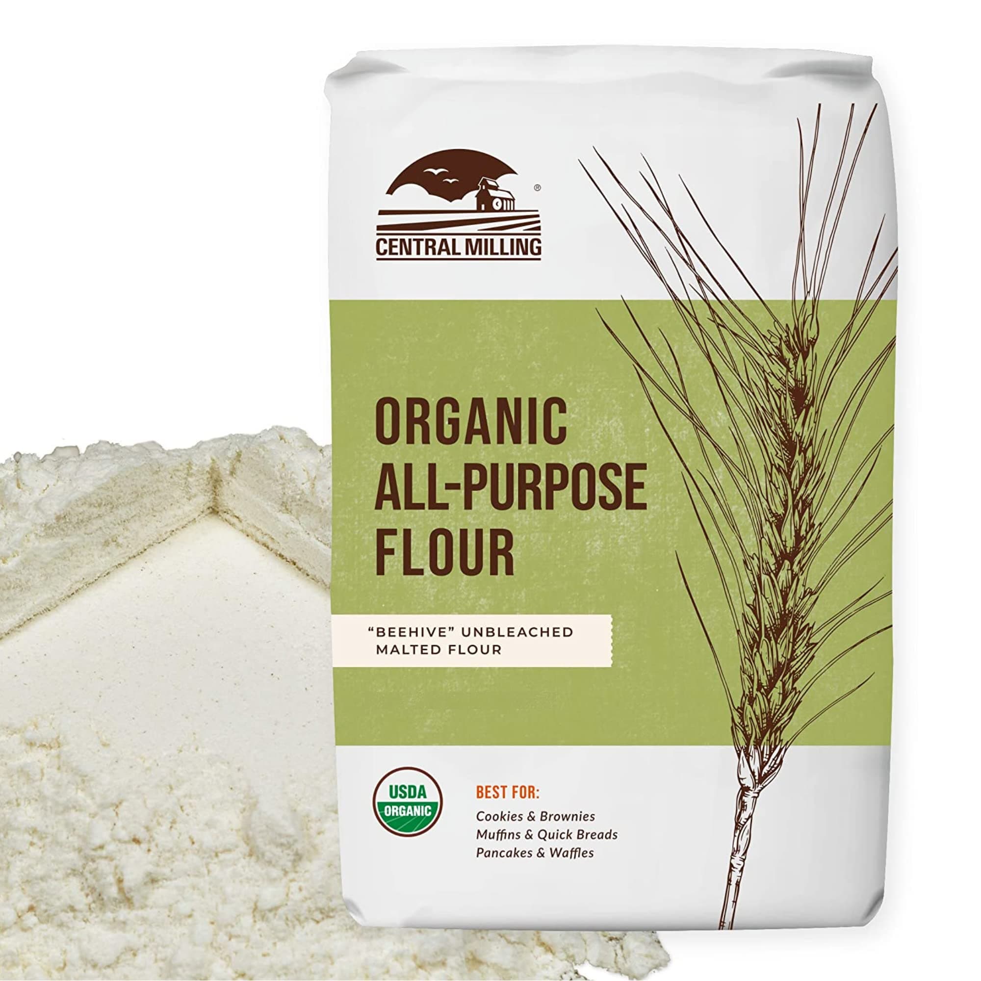 100% Organic All Purpose Unbleached White Baking Flour