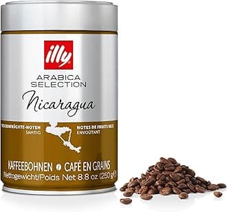 Nicaragua Coffee Beans, Medium Roast, 100% Arabica, Ideal for Moka Pots & Filter, 250g Tin