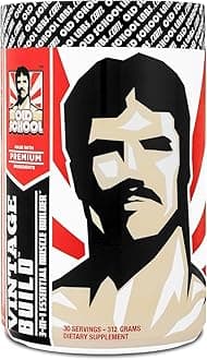Old School LabsVintage Build – Post Workout Recovery & Muscle Building Powder (30 Servings (Pack of 1), Unflavored)