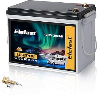 12V 200AH Lifepo4 Battery Built-in 200A BMS and Bluetooth,12V Lithium Battery with 2560Wh,20000+ Deep Cycle Battery Perfect for RV,Marine/Trolling Motors,Solar,Home Energy Storage
