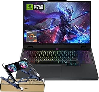 Legion 5 15AHP10 RTX 5060 Pro Gaming Laptop,15.1 OLED WQXGA(2560 x 1600) 165Hz, AMD Ryzen 7 260(Beats Intel i7-14700), NVIDIA RTX 5060, 32GB DDR5 RAM,1TB SSD, Wi-Fi 7, Bundle PCO Laptop Cooler
