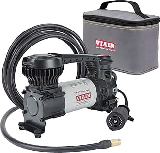 VIAIRDigital EVC88P7 - Portable Air Compressor Tire Inflator for Car, Truck, SUV & RV | Preset Automatic Shut Off Feature | 7-Way Trailer Connector Plug