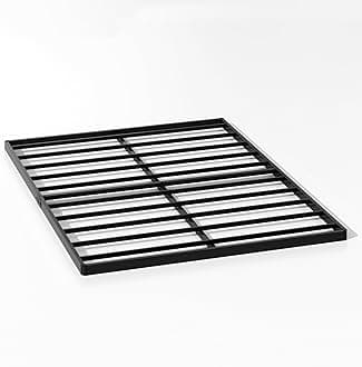 King Box Spring 2 Inch Box Springs for King Bed, Low Profile Bunkie Board Bed Slat Replacement, Metal Frame with Steel Slats, Easy Assembly